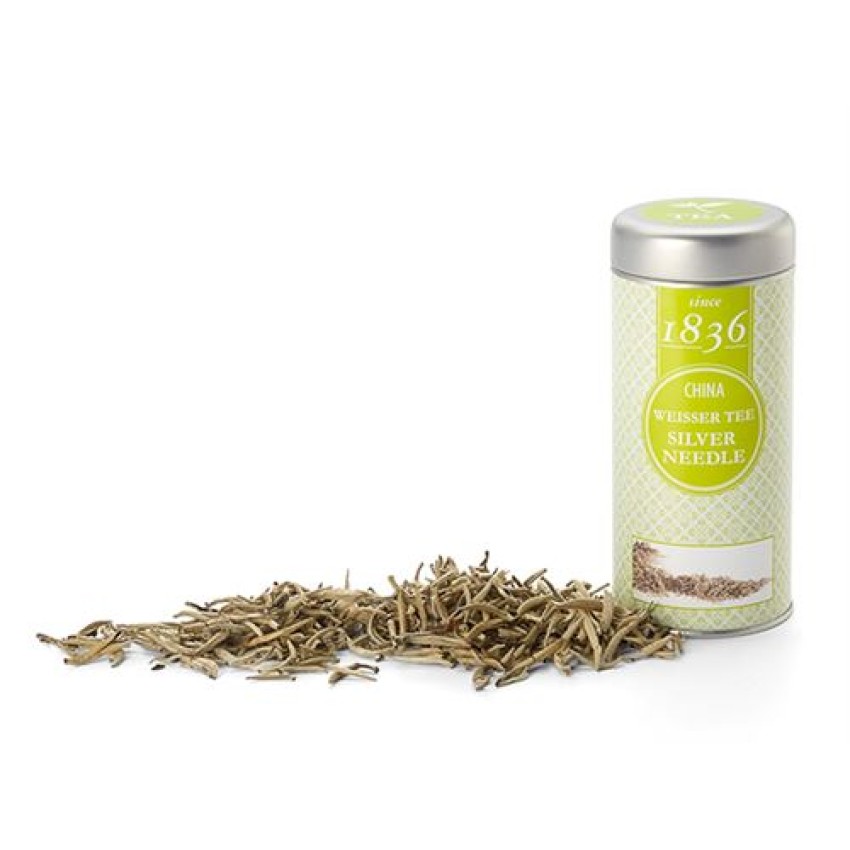 Бял чай  „Сребърни игли“  - Silver Needle white tea.  40 гр. в метална кутийка за по-добро съхранение! 
